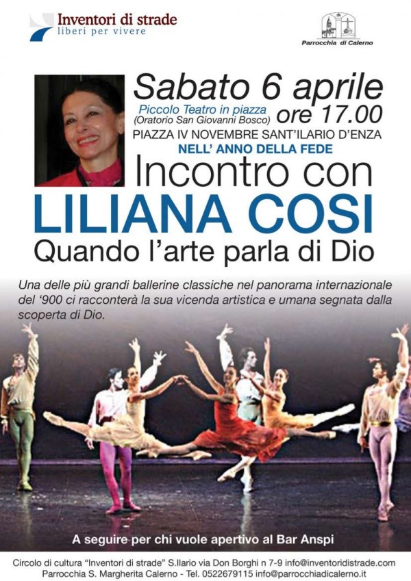 Incontro con Liliana Cosi - Locandina