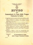 Avviso comando tedesco