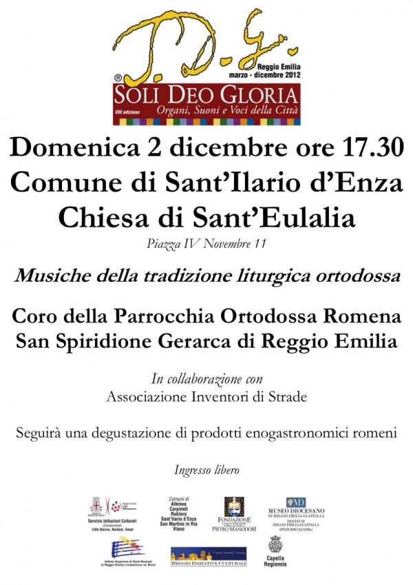 Soli Deo Gloria - Rassegna musicale - 2 dicembre 2012