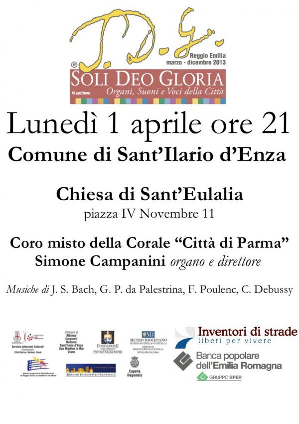 Soli Deo Gloria - Rassegna musicale - Locandina